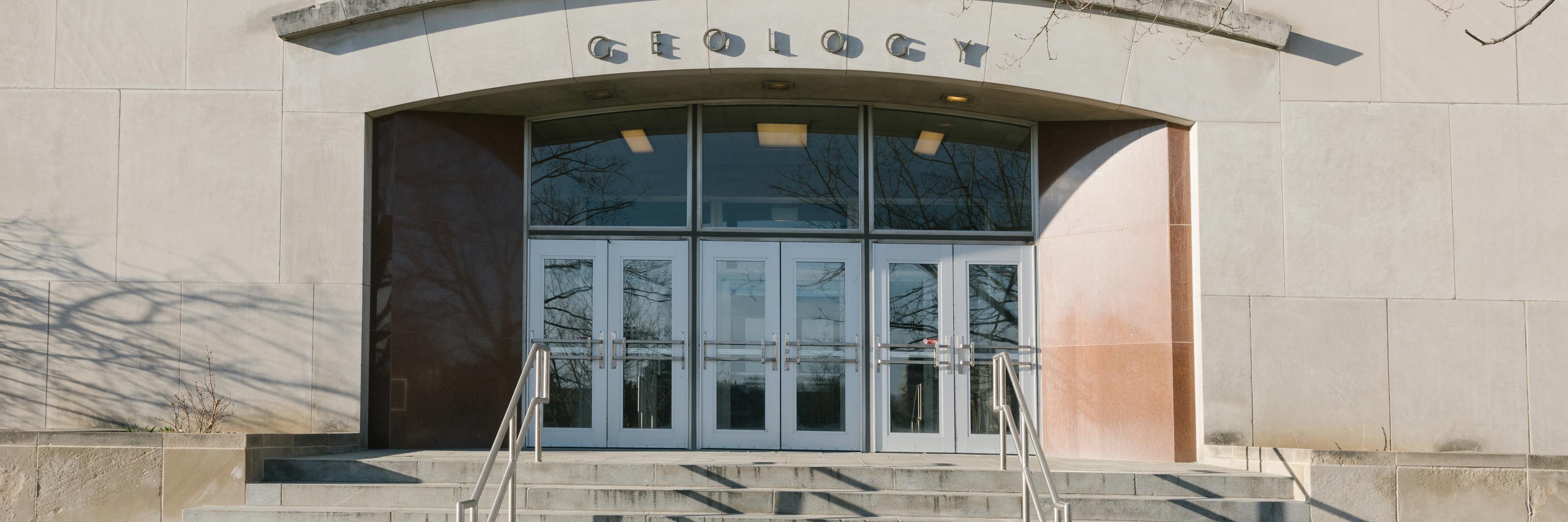 Geology building entrance