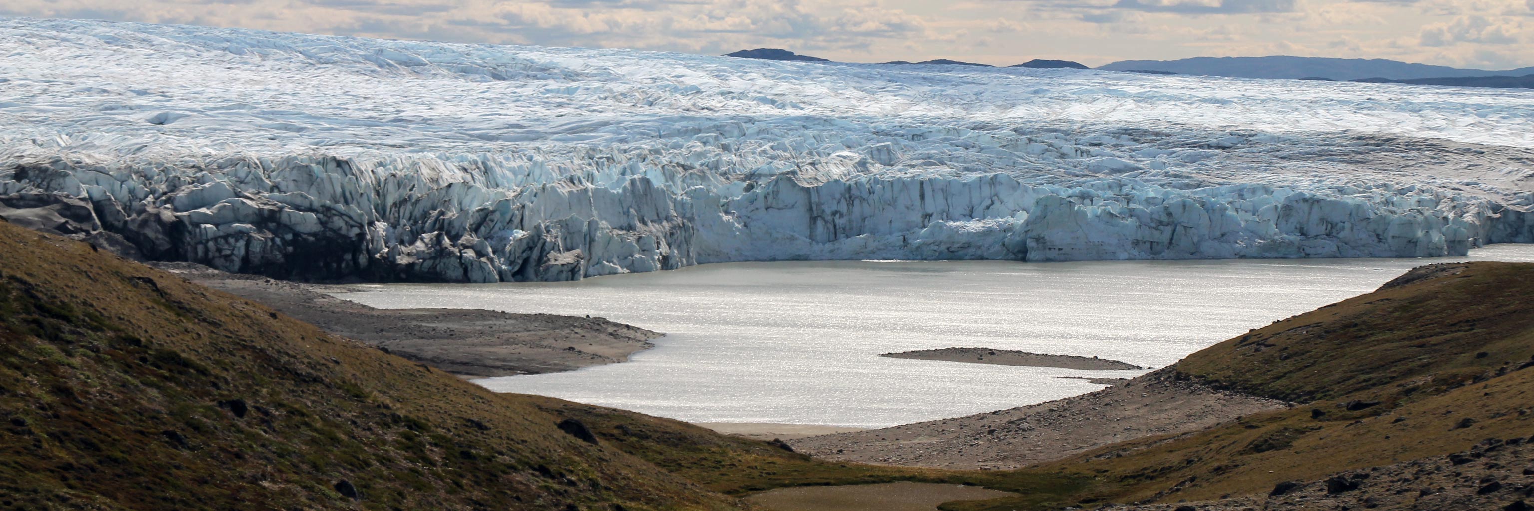 Frozen tundra landscape