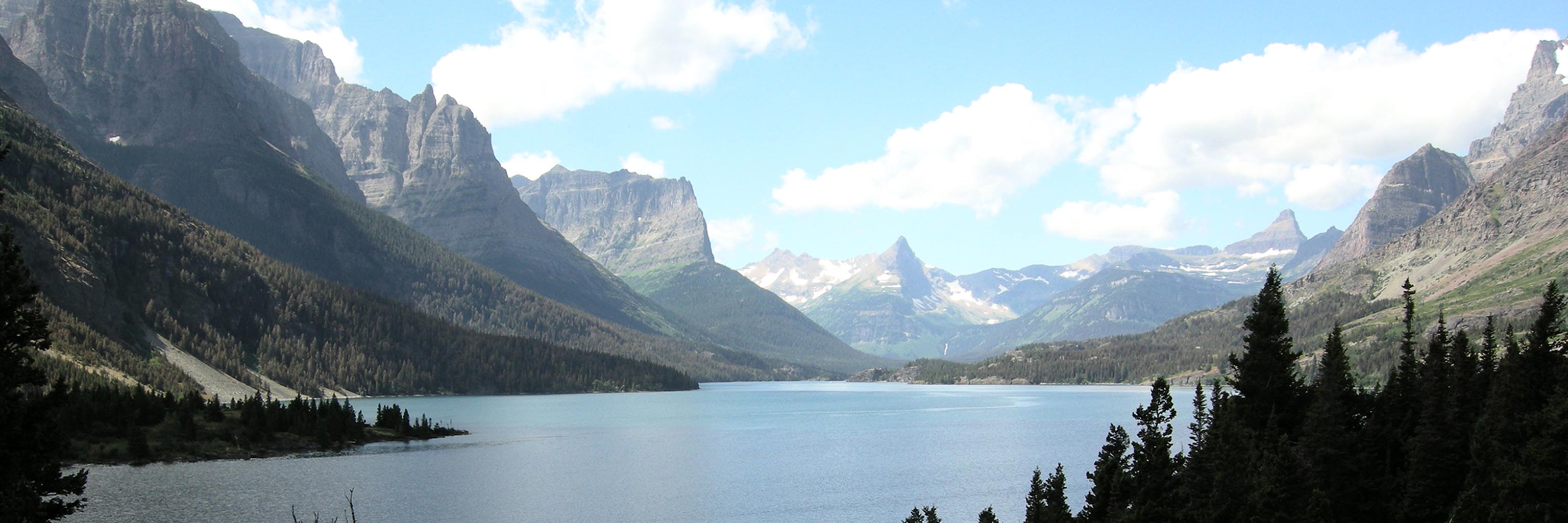 Lake and mountains in Montana